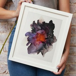 Black Hole Sun Original Alcohol Ink Painting